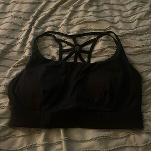 Black sports bra